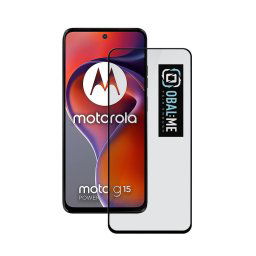 OBAL:ME 5D Tvrdené Sklo pre Motorola G15 / G15 Power, čierne