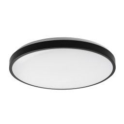 Rabalux Čierne stropné LED svietidlo Samira okrúhle 420mm 48W IP44 71254