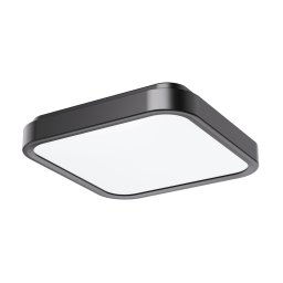 Rabalux Čierne stropné LED svietidlo Samira hranaté 420x420mm 48W IP44 71256