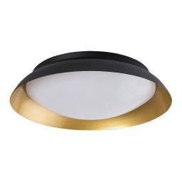 Rabalux Čierno-zlaté stropné LED svietidlo Hafsa 300mm 20W 71188