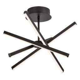 Rabalux Čierne stropné LED svietidlo Matilde 490mm 30W 71270