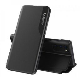 Hurtel Eco Leather View Case, Samsung Galaxy A72, čierné