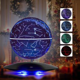 Levitujúca planéta galaxie (hviezdy sústava) 360° - LED konštelačná lampa s magnetickým podstavcom