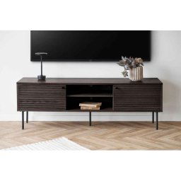 Norddan Dizajnový TV stolík Adhara 150 cm dymový hnedý
