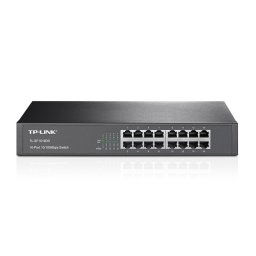 tp-link TL-SF1016DS, 16 port Rack Switch, 16x 10100M RJ45 ports, 13" rack-mountable, steel case TL-SF1016DS
