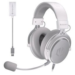 ENDORFY slúchadlá VIRO PLUS USB OWH, drôtové 3.5mm jack, biele EY1A005