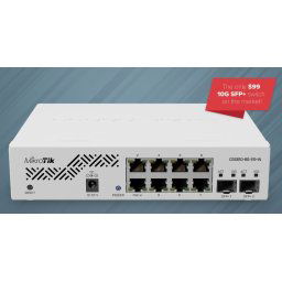MIKROTIK RouterBOARD Cloud Smart Switch CSS610-8G-2S+IN + SwOS (8x GLAN; 2x SFP+) desktop CSS610-8G-2S+IN