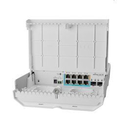 MIKROTIK RouterBOARD Cloud Smart Switch netPower Lite 7R + SwOS lite (8x GLAN; 2x SFP+, GPEN) outdoor CSS610-1Gi-7R-2S+OU