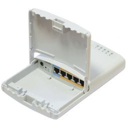MIKROTIK RouterBOARD PowerBox + L4 (650MHz, 64 MB RAM, 5xLAN switch, outdoor plastic case, zdroj) RB750P-PBr2
