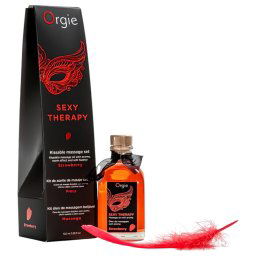 Orgie Sexy Therapy - masny olej set - jahoda