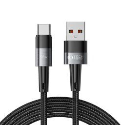 Tech-Protect UltraBoost USB-C kabel, 66W / 6A, 2 m, sivý