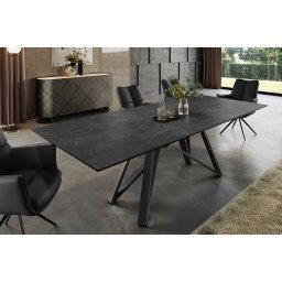 LuxD Rozťahovací keramický stôl Callen 160-200cm grafit