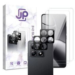 JP Combo pack, Súprava 2 tvrdených skiel a 2 sklíčok pre šošovku, Xiaomi 14T