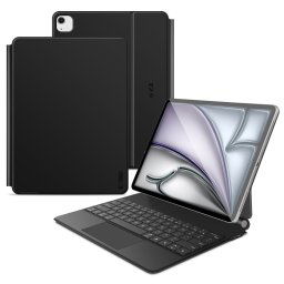 Tech-Protect Magnetický kryt s klávesnicou, Apple iPad Pro 12.9" 4 / 5 / 6 / 2020-2022 / Air 13" 1 / 2 / 2024-2025, čierny