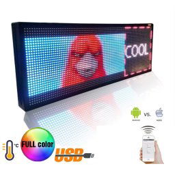 Wifi LED banner - Plnefarebný displej 100 cm x 27 cm