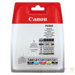 Náplne CANON PGI-580PGBK + CLI-581 BK/C/M/Y PACK - originál