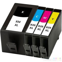 Náplne HP 934XL - 935XL CMYK - Multipack 4 renovovaných náplní