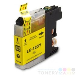 Náplň Brother LC-123 XL Yellow - alternatívna atramentová náplň