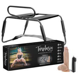 Temptasia - sexulna stolika s vibrtorom (ierna-prrodn)
