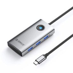 Orico PW11-6P HUB-adaptér USB-C - 3x USB 3.0 / USB-C 2.0 / 1x HDMI, šedý