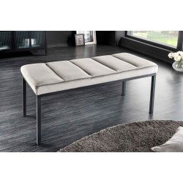 LuxD Dizajnová lavica Bailey 80 cm svetlosivý zamat