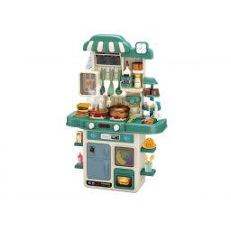 48-dielna multifunkn detsk kuchynsk sprava Mama Kiddies Kitchen v zelenej farbe