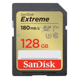 SanDisk Extreme 128GB SD card SDSDXVA-128G-GNCIN