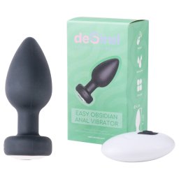 Desirel Easy Obsidian - anlny vibrtor na diakov ovldanie - nabjac