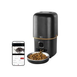 Smart automat na krmivo EMOS Pet Care s kamerou, 4 l, čierny, Wi-Fi Tuya