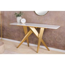 LuxD Dizajnová konzola Zephyra 140 cm biela