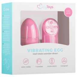 EasyToys - nositen vibran vajko s rdiovm ovldanm, 7 rytmov (ruov)