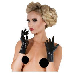 LATEX - krtke, unisex rukavice (ierne)