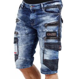 Cipo & Baxx riflové kraťasy CK234 blue