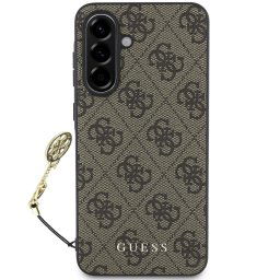 Guess 4G Charm Zadný Kryt pre Samsung Galaxy A56 5G Brown