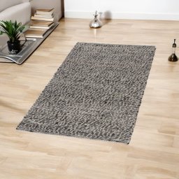 Gyapj sznyeg Rustic 71x133 szrke sznyeg