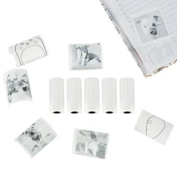 Samolepiace termopapierov rolky do mini tlaiarne - 5,7 cm x 4,5 m - 5 ks