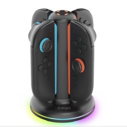 Nabíjacia stanca iPega SW2052 pre Nintendo Switch 2 Joy-con s RGB, čierna PG-SW2052