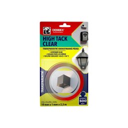 Páska obojstranná DEBBEX HIGH TACK CLEAR 2,5 m