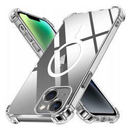 Techsuit Shockproof MagSafe priehľadný obal, iPhone 14
