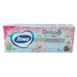 Zewa Deluxe Blossom Moments papierové hygienické vreckovky 10 x 10 ks