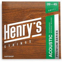Struny na akustickú gitaru 09-45 Phosphorbronze Henry's