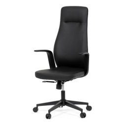 Autronic, Kancelárske kreslo, čierna, ekokoža, 120 kg, KA-T8325 BK