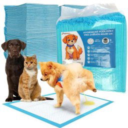 Hygienické podložky absorpčné 6 vrstvé pre psy a mačky 50 ks 60x40 cm