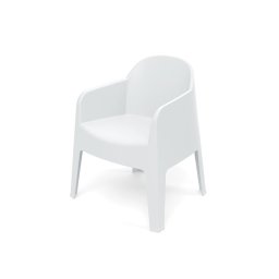 Stolička záhradná MILANE 680x600x805mm - biela