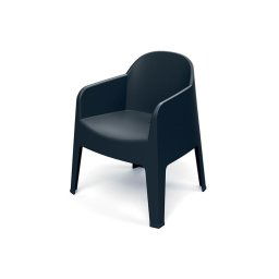 Stolička záhradná MILANE 680x600x805mm - uhoľná