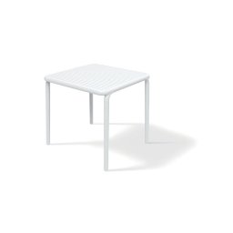 Stôl záhradný BRENE 795x795x755mm - biela