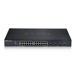 Zyxel XGS1935-28, 28 Port Smart Managed Switch, 24x Gigabit Copper and 4x 10G SFP+, hybrid mode, standalone or NebulaFlex Cloud XGS1935-28-EU0101F