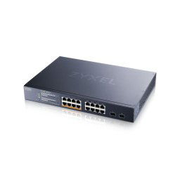 Zyxel XMG1915-18EP, 16-port 2.5GbE, 2 SFP+, 8 x PoE++ 180W Smart Switch, hybird mode, standalone or NebulaFlex Cloud XMG1915-18EP-EU0101F