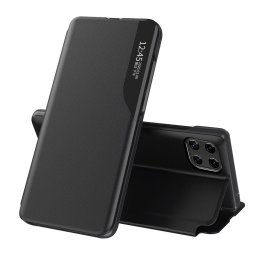 Hurtel Eco Leather View Case, Samsung Galaxy A22 4G, čierné