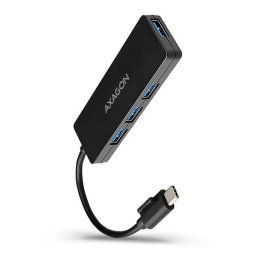 AXAGON HUE-G1C, 4x USB 3.2 Gen 1 SLIM hub, kábel Type-C 14cm napevno HUE-G1C